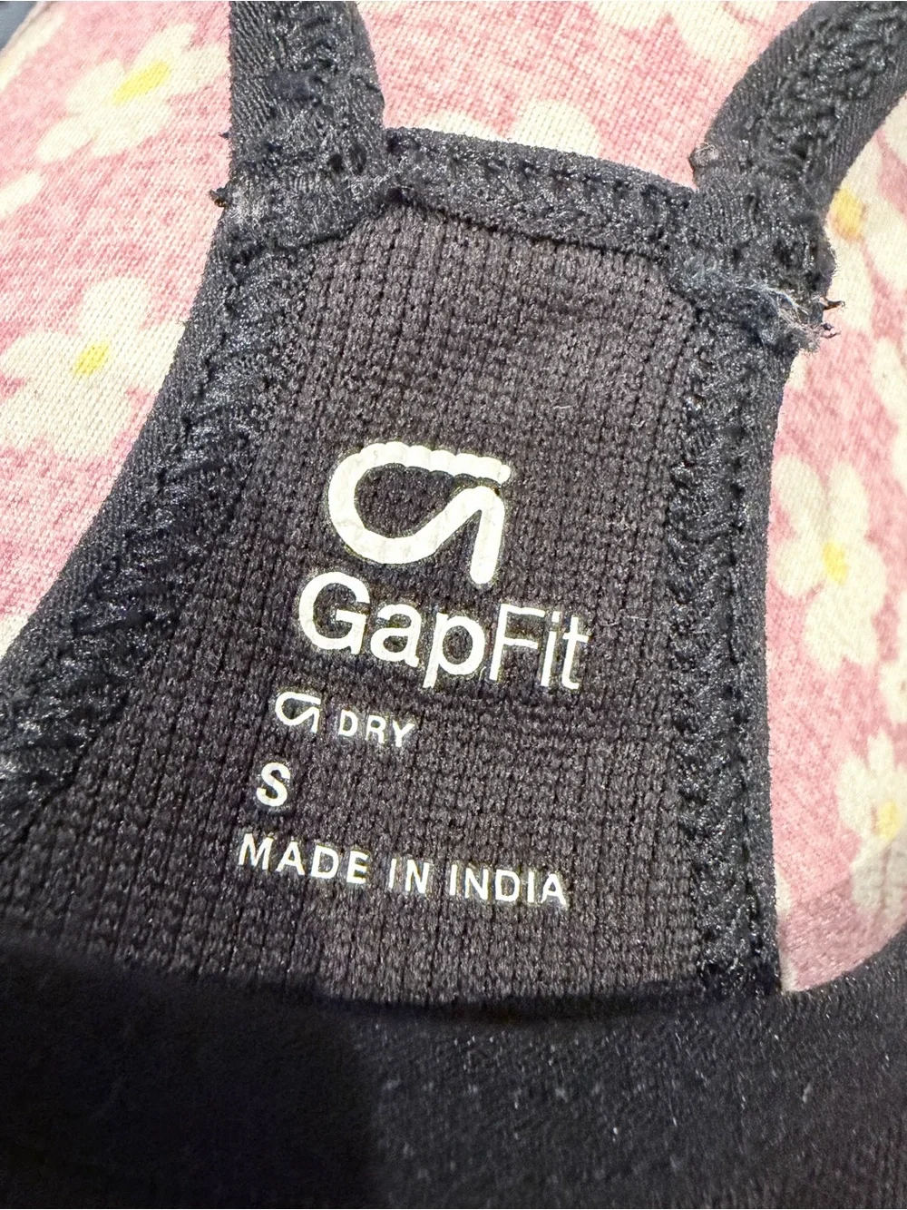 GAP Black Racerback Seamless Sports Bra